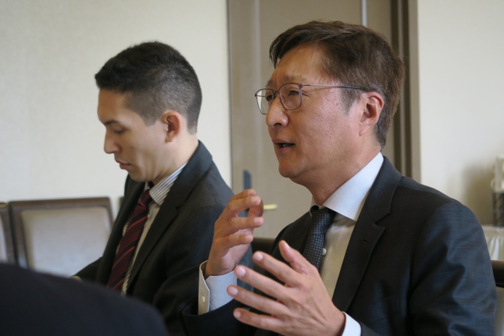 Professor Jeong-Ho Roh, Director, Center for Korean Legal Studies Man talking