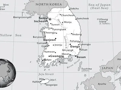Map of Korea