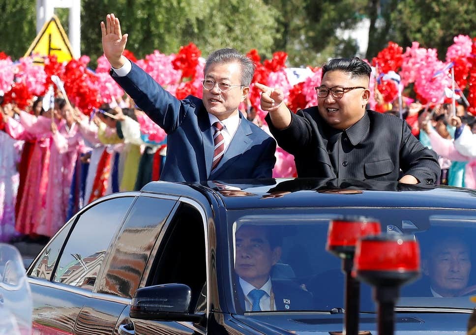 Kim and Moon in Pyongyang