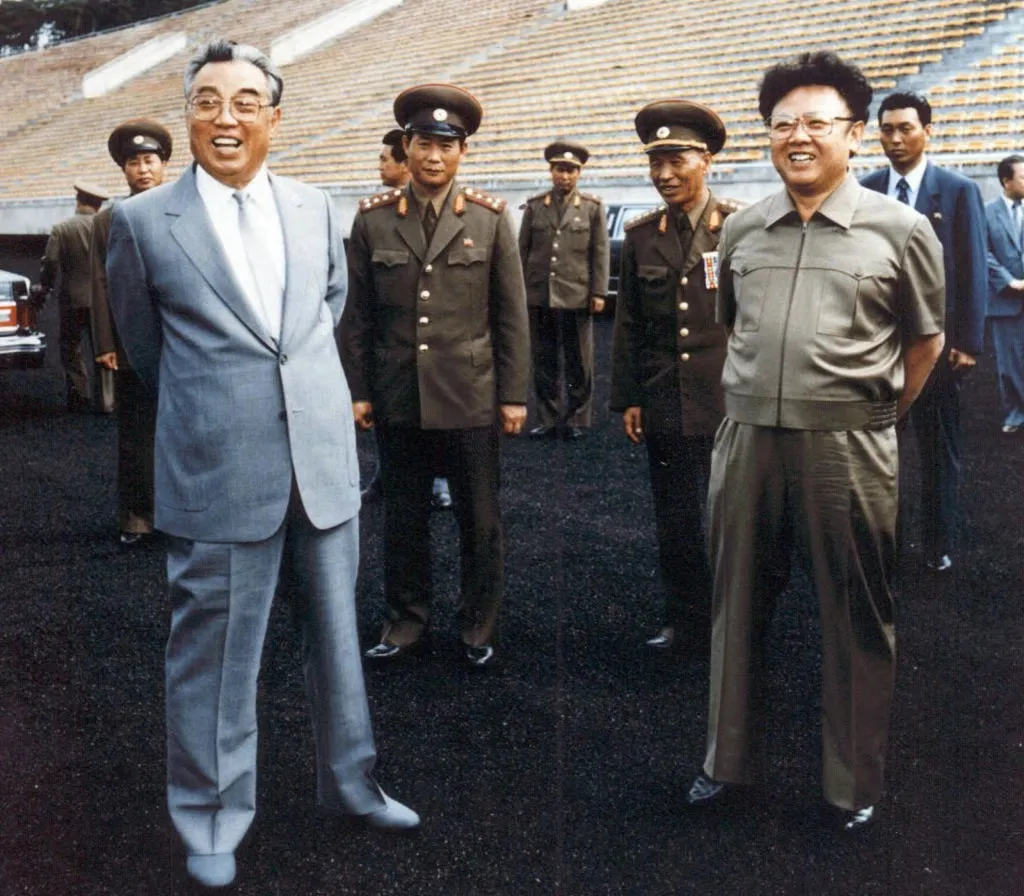 Kim Il Sung and Kim Jong Il