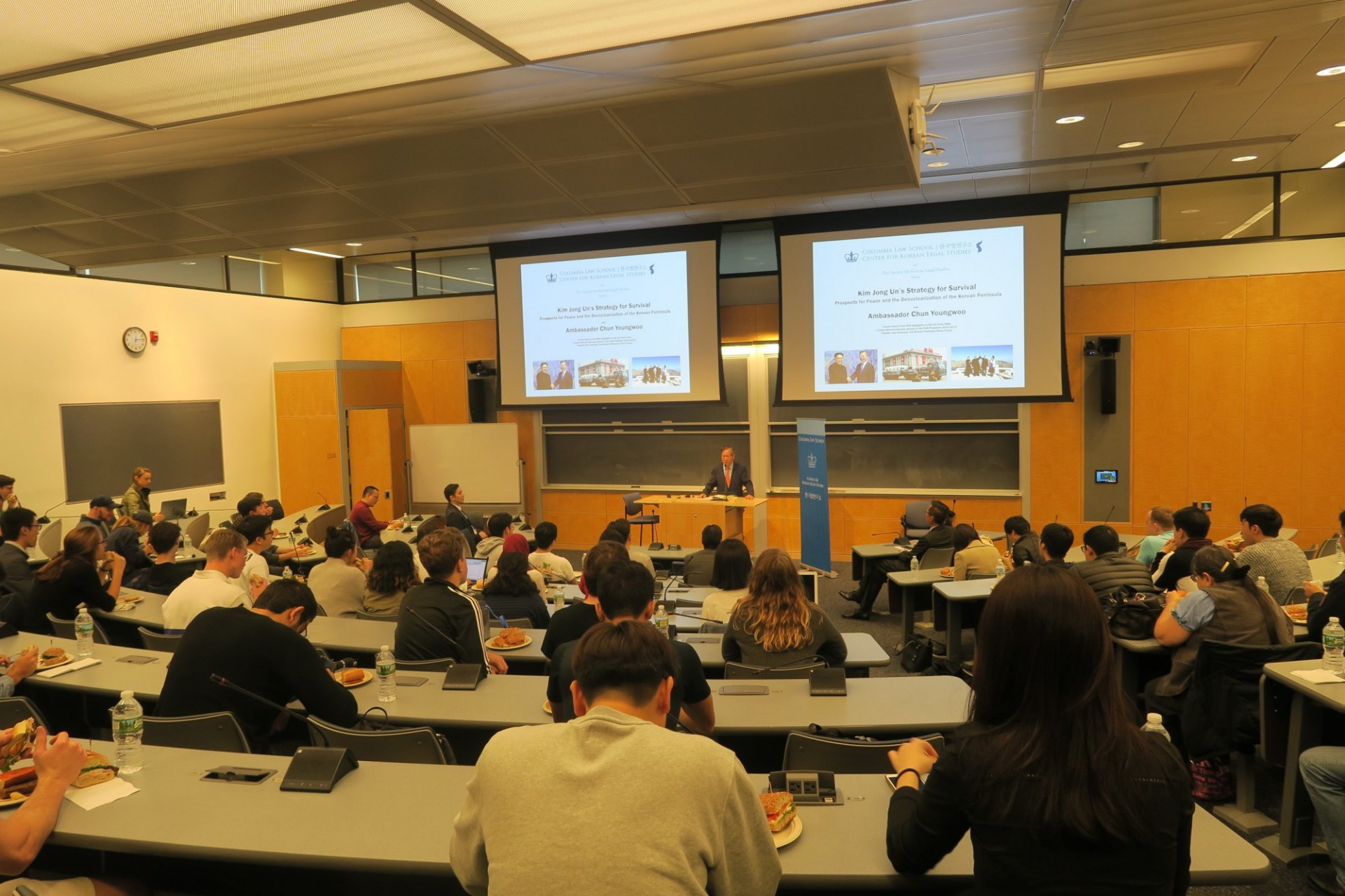 "Kim Jong Un's Strategy for Survival: Prospects for Peace and Denuclearization" Students in classroom