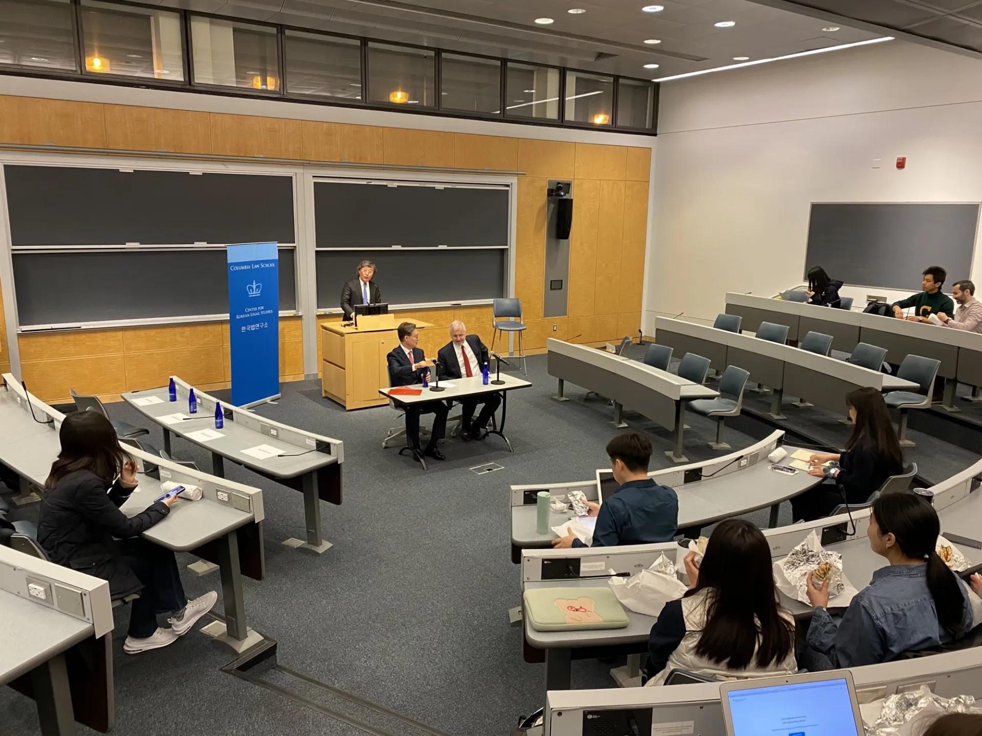 Ambassador JoonKook Hwang and Professor Thomas Christensen
