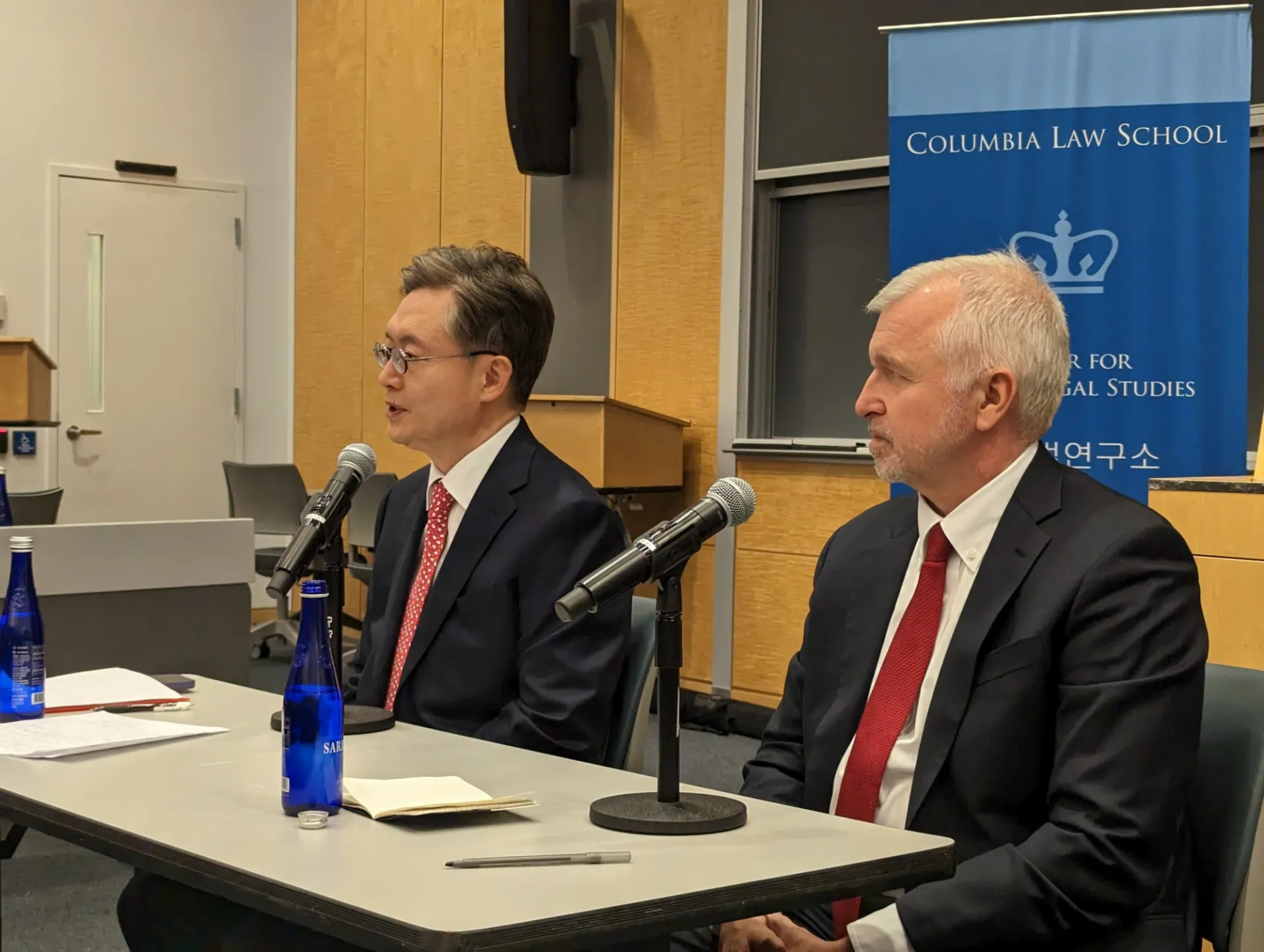 Ambassador JoonKook Hwang and Professor Thomas Christensen