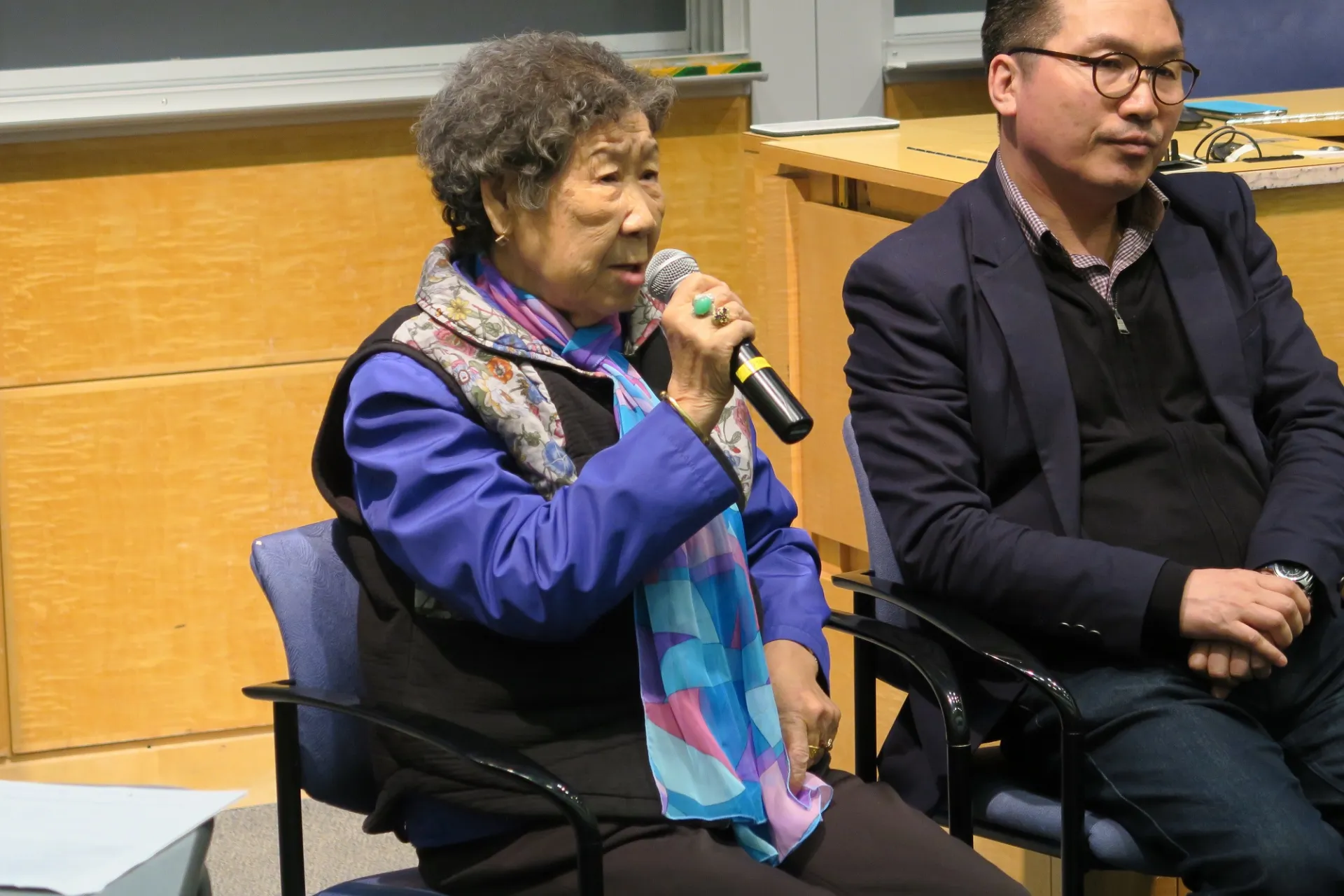 Woman speaking